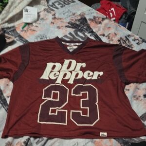 Dr Pepper Women's Burgundy Jersey Top